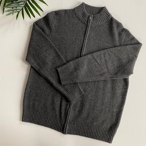 Giasone 100% 2Ply Cashmere Zippered Sweater XL